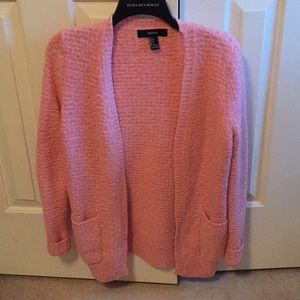 Pink fuzzy cardigan
